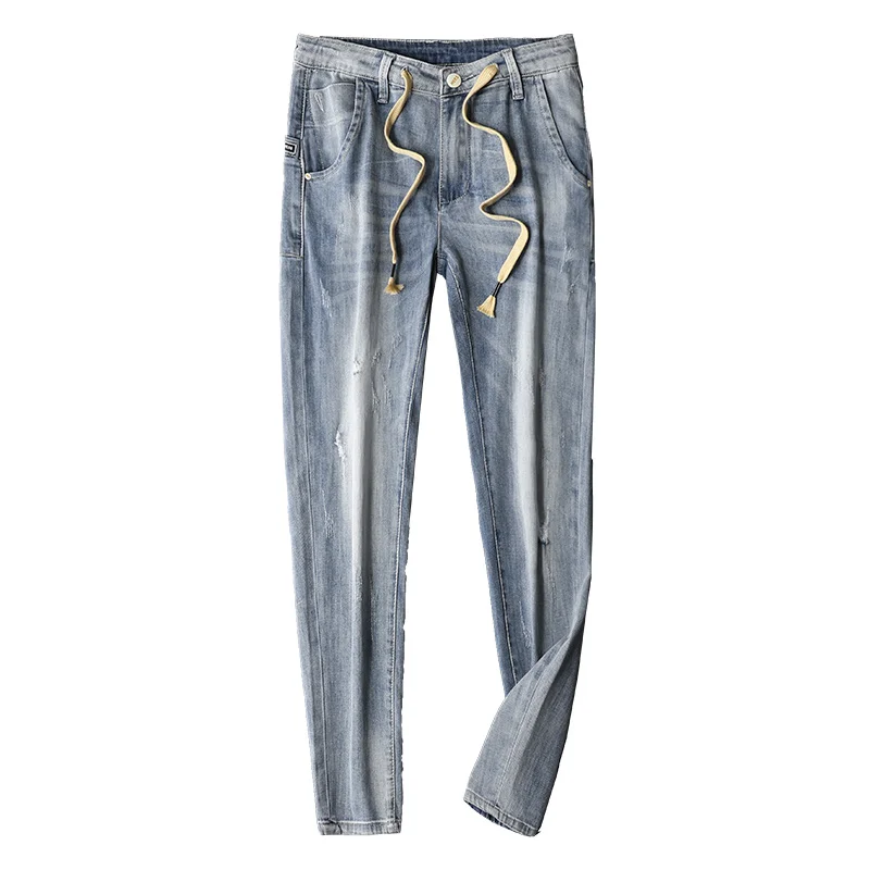 

Mens Jeans New Spring Summer Mens Stretch Denim Pants Loose Causal Mens Jeans Brand Fashion Hip Hop Jeans Male Denim Trousers