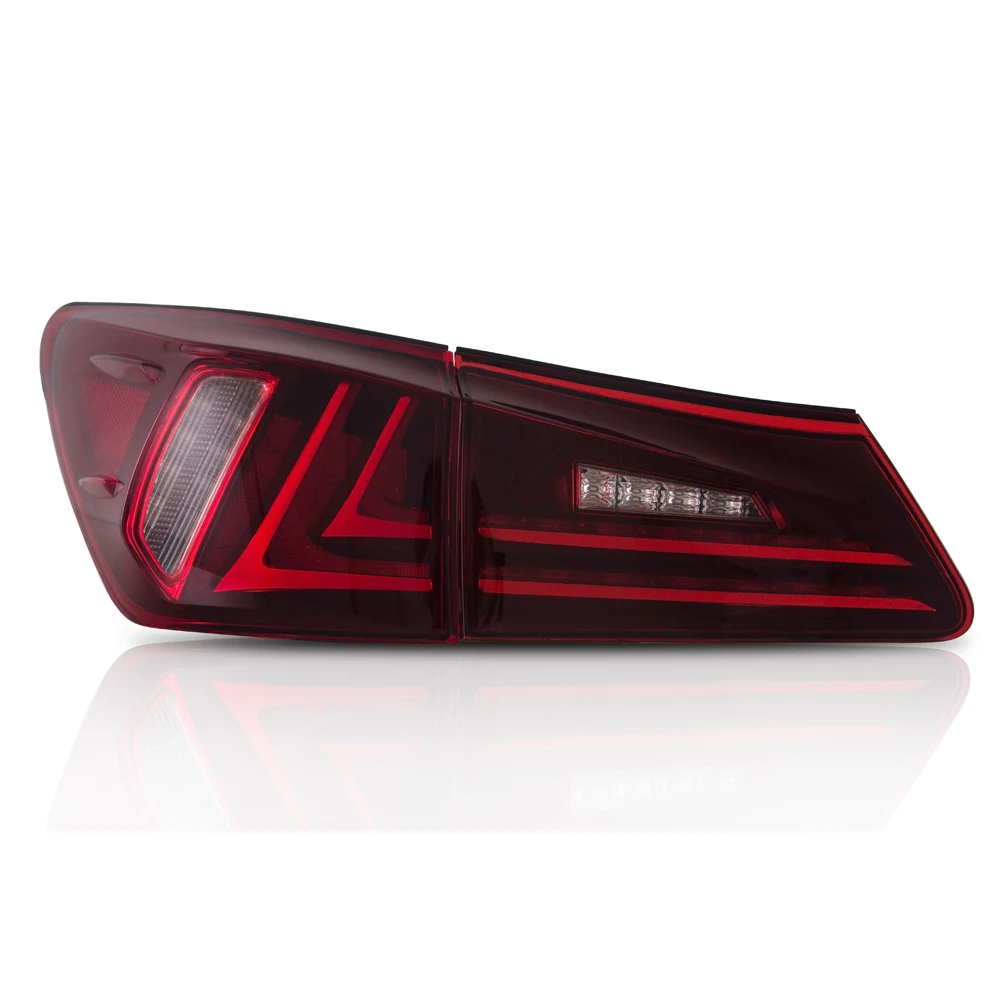 Подходит для Lexus IS250/IS300/IS350 2006 2012 хвост светильник светодиодный дизайн Красный