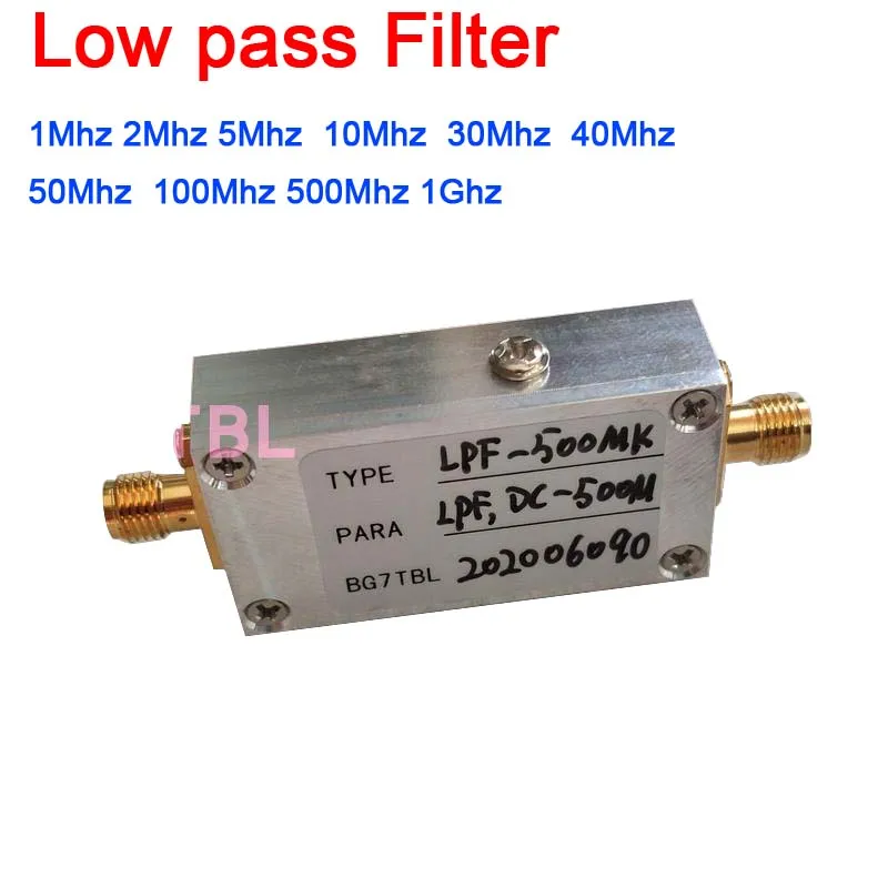 Details about   LPF 1MHz-500MHz  LPF RF Low-Pass Filter w/SMA Female Connector 50Ω #Top 