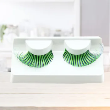 

1 Pair Reusable Long Thick Eyelashes Fancy Party Feather False Eyelashes Makeup Eye Lashes Exaggerated Simulation Eyelashes Curl