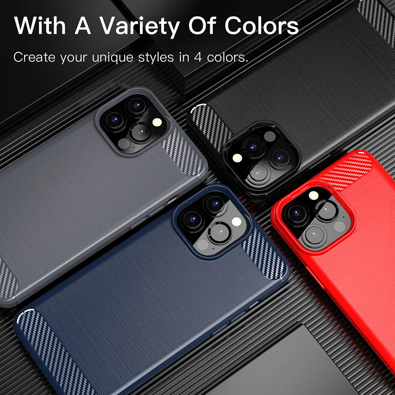 iphone 12 pro case For Cover iPhone 13 Pro Max Case For iPhone 13 Pro Cover Capas Carbon Fiber Case For iPhone 7 8 Plus 11 12 13 14 Pro Max Fundas best iphone 12 pro case