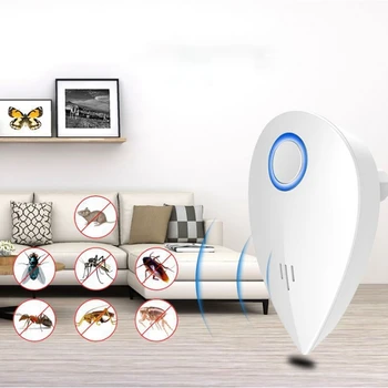 

Leaf-shape Ultrasonic Anti Mosquito Insect Repeller Rat Mouse Cockroach Pest Reject Repellent EU/US Plug New