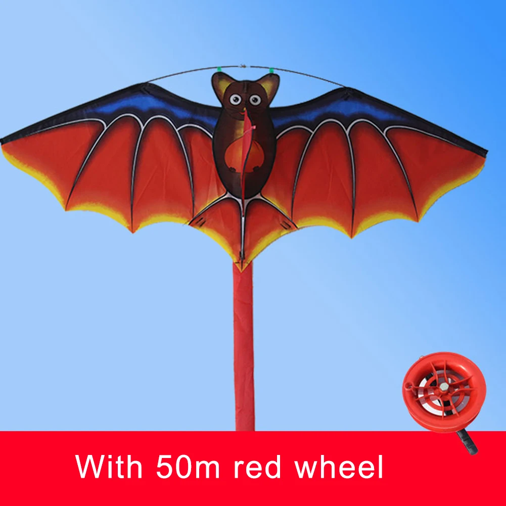 1.4m 3D Bat Kite With 50 Meter Line Children Flying Kites Windsock Outdoor Toys Garden Cloth For Kids Gift | Игрушки и хобби