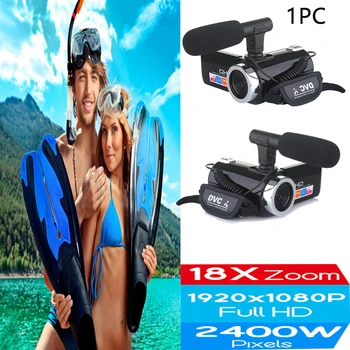 

18X Digital Zoom With Microphone AV Interface 3.0inch LCD Full HD Recorder USB 2.0 Camcorder Video Camera 24.0MP COMS Sensor