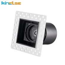 Бескаркасный встроенный потолочный прожектор домашний отель клуб проект использования 7 Вт 12 Вт COB квадратный антибликовый настенный светильник встраиваемый светильник