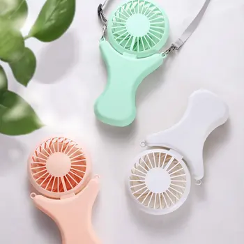 

2000mA Battery Portable Neck Fan Hand Free Neckband Fans With USB Rechargeable 3 Speed Mini Fan Summer Cooler