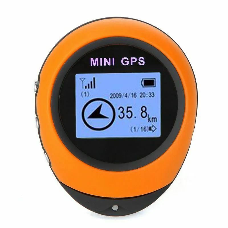 2 цвета на выбор, мини gps навигационный приемник, трекер, регистратор, USB, перезаряжаемый, ручной, для поиска местоположения, отслеживания для путешественника - Цвет: Оранжевый
