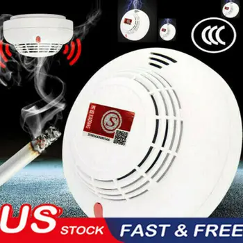 

WIRELESS RF RADIO LINK SMOKE DETECTOR Fire Alarm Gas Sensor Fire Safety System