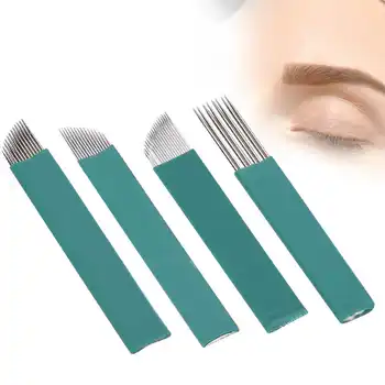 

Microblading Needle Blade Manual Eyebrow Tattoo Pen Supplies for Permanent Makeup Tatoo Supplies 12 Pins 14 Pins 18 Pins 23 Pins