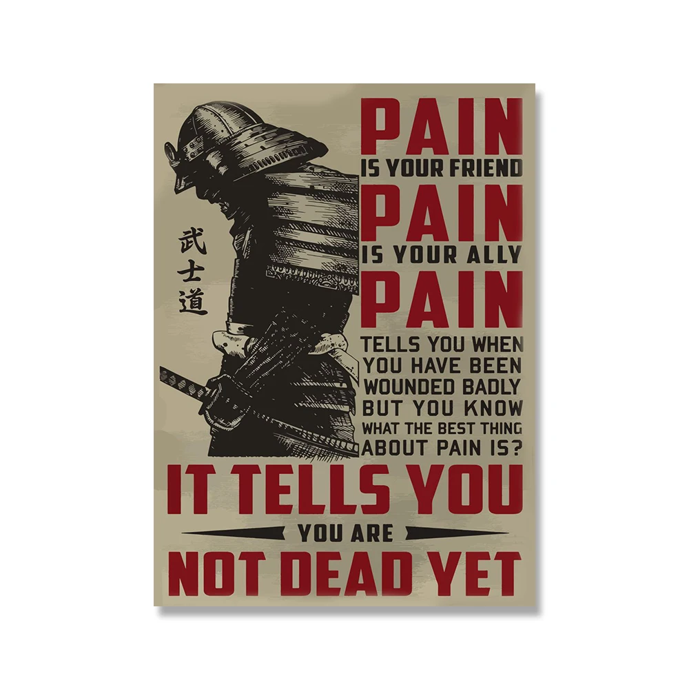 Japanese Artwork Samurai Quote Canvas Painting Japan Prints Pictures Anime Modular Nordic Poster For Living Room Home Decoration Japanese Artwork Samurai Quote Canvas Painting Japan Prints Pictures Anime Modular Nordic Poster For Living Room Home Decoration