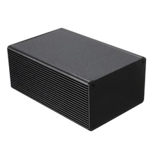 

1 Pcs 100*66*43mm Black Aluminum Electronic Box Instrument Meter Enclosure Case