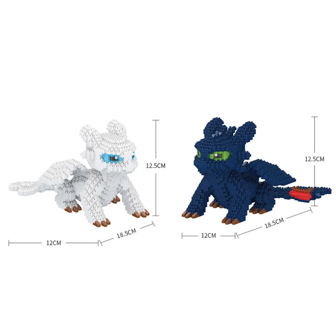 

hot LegoINGlys creators America cartoon Train Your Dragon Night Light Fury mini micro diamond building blocks model bricks toys