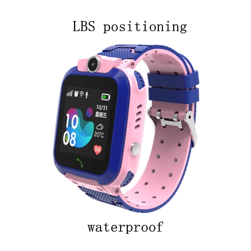 Q12 Kids Smart Watch Waterproof LBS Location Support Hebrew Use 2G SIM Card Chindren Tracking Boys Girls Smartwatch Clock Gift 