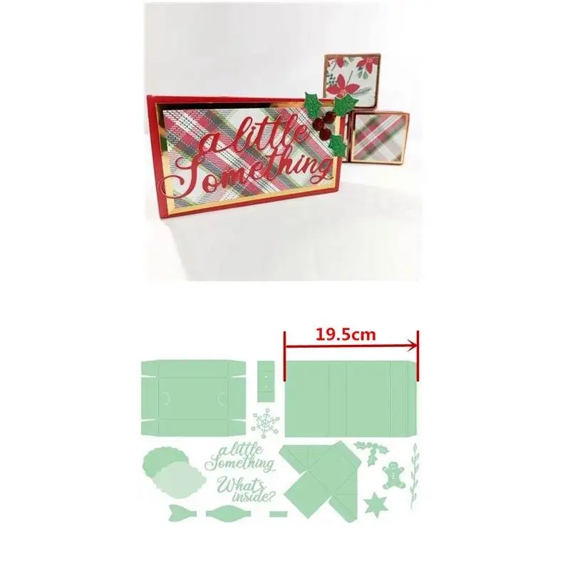 Рождественская коробка для конфет, Подарочная коробка, металлические трафареты для поделок, скрапбукинга, фотоальбом, изготовление декоративных бумажных открыток, новинка - Цвет: 9