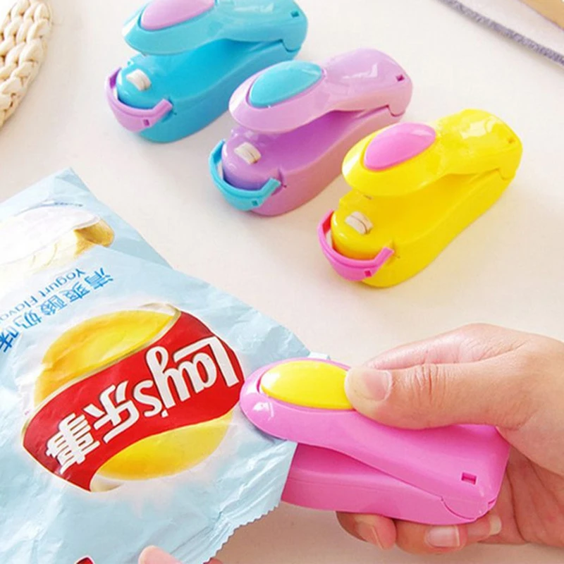 1 Pcs Mini Bag Sealer Kitchen Tools Household Tools Hand Held Sealer Food Seal Heat Sealing Machine Packing Plastic Bag Sealer Bag Clips Aliexpress