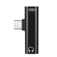 2 em 1 tipo c a 3.5mm jack fone de ouvido conversor de carregamento usb tipo-c adaptador de áudio para xiaomi 6 para huawei p10 companheiro 20 tipo c