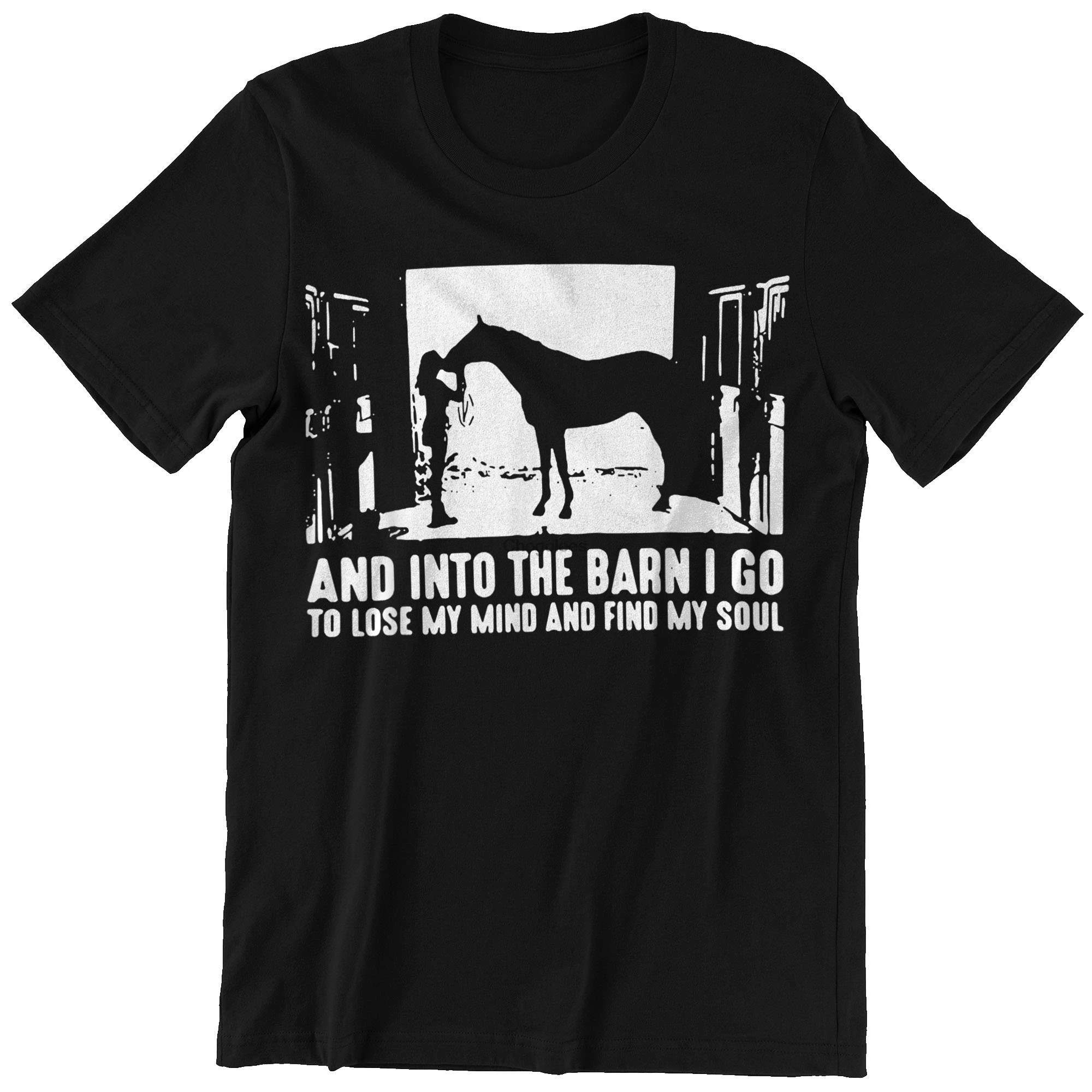 and Into The Barn I Go to Lose My Mind Find Soul T-Shirt Long Sleeve | Мужская одежда