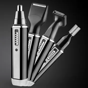 

4 in 1 Professional Electric Rechargeable Nose and Ear Hair Trimmer Shaver Personal Care Tools For Men