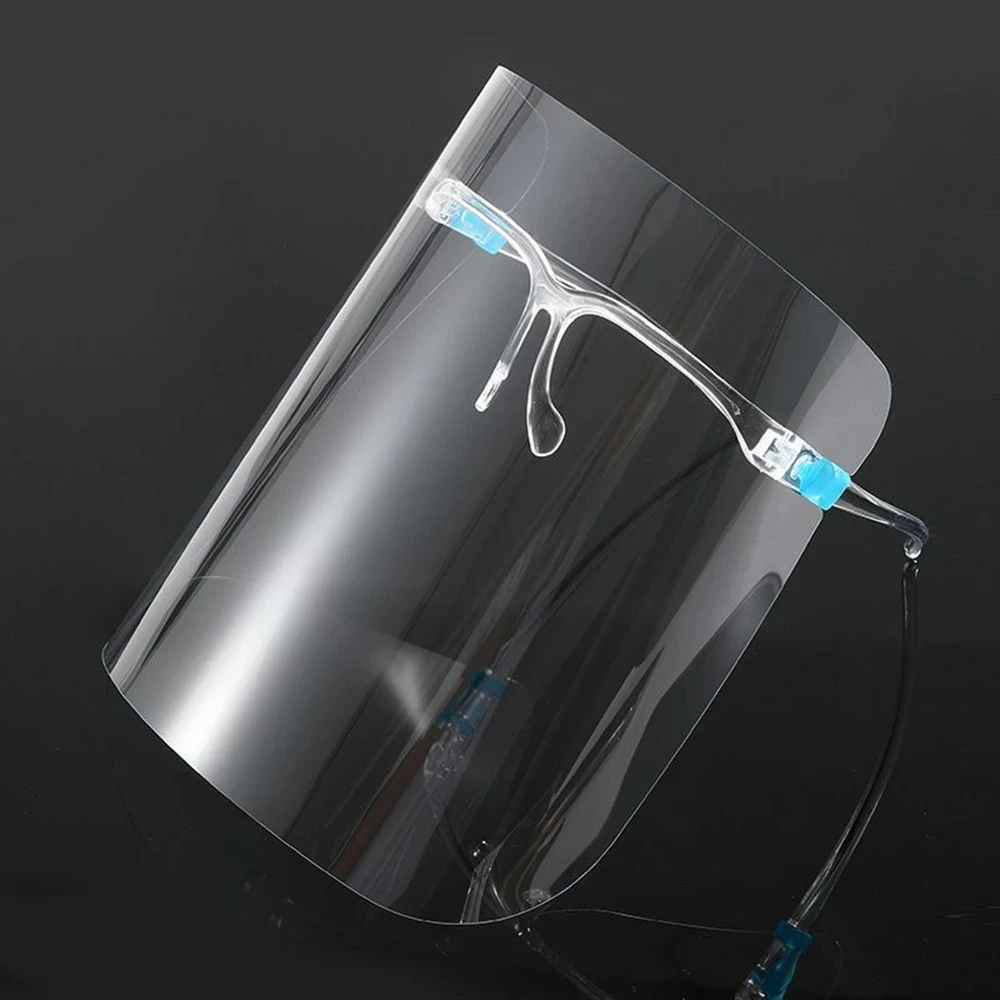 2-Pack Transparent Face Shield with Anti-Fog and Anti-Oil Protection