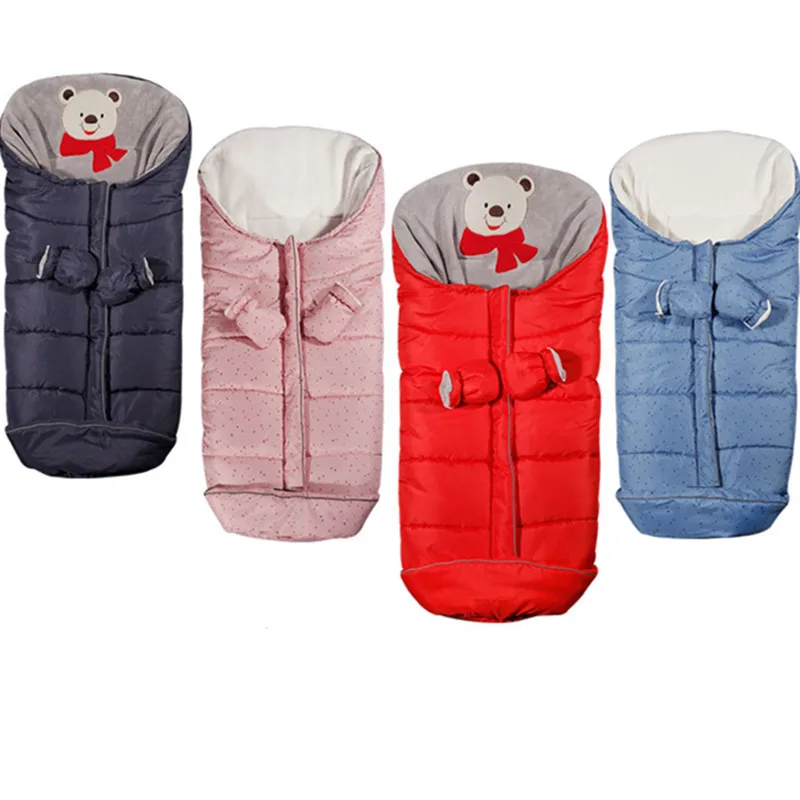Goede 2019 Nieuwe Kinderwagen Slaapzakken Winter Warm Envelop Voor Pasgeboren Baby  S 0 24M Zuigelingen Winddicht Cocon Sleepsacks inbakeren
