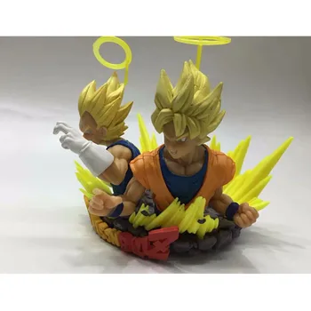 

Anime Dragon Ball Super Saiyan Son Goku Vegeta PDHc Warrior King Vegeta GK Statue Collect Morden Toy M2665
