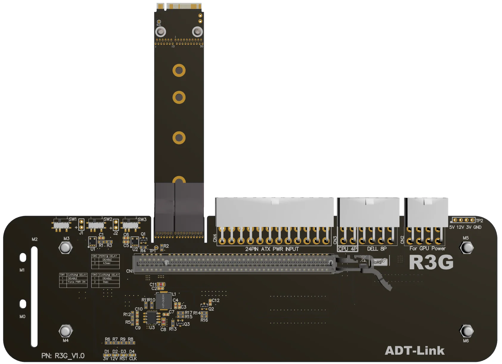 Внешняя видеокарта для ноутбука R3G M.2 nvme PCIe3.0x4 док станция с полной скоростью