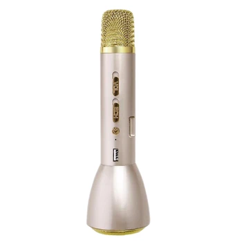 

Professional Wireless Bluetooth Karaoke Microphone Handheld Singing Machine Speaker Compatible Phone, PC, Computer for Party/KTV