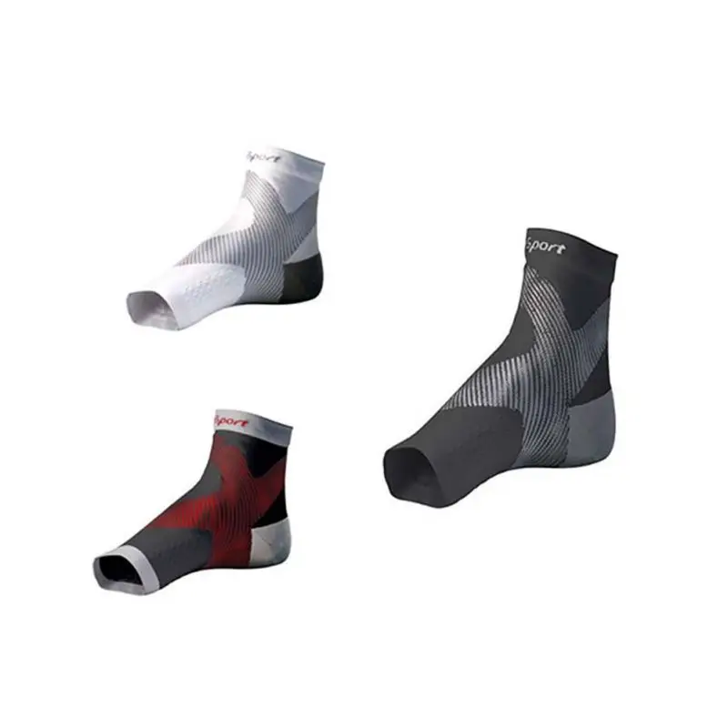 1pair Sports Ankle Brace Compression Support Sleeve Elastic Breathable for Injury Recovery Joint Pain Foot Running Socks | Спорт и