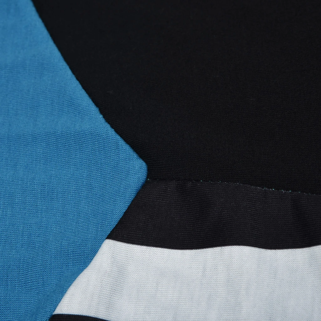 JAYCOSIN Fashion Blouse Casual Loose Round Neck Long Sleeve Color Matching Shirts Blouses Embroidery Casual Women Full Shirt 722