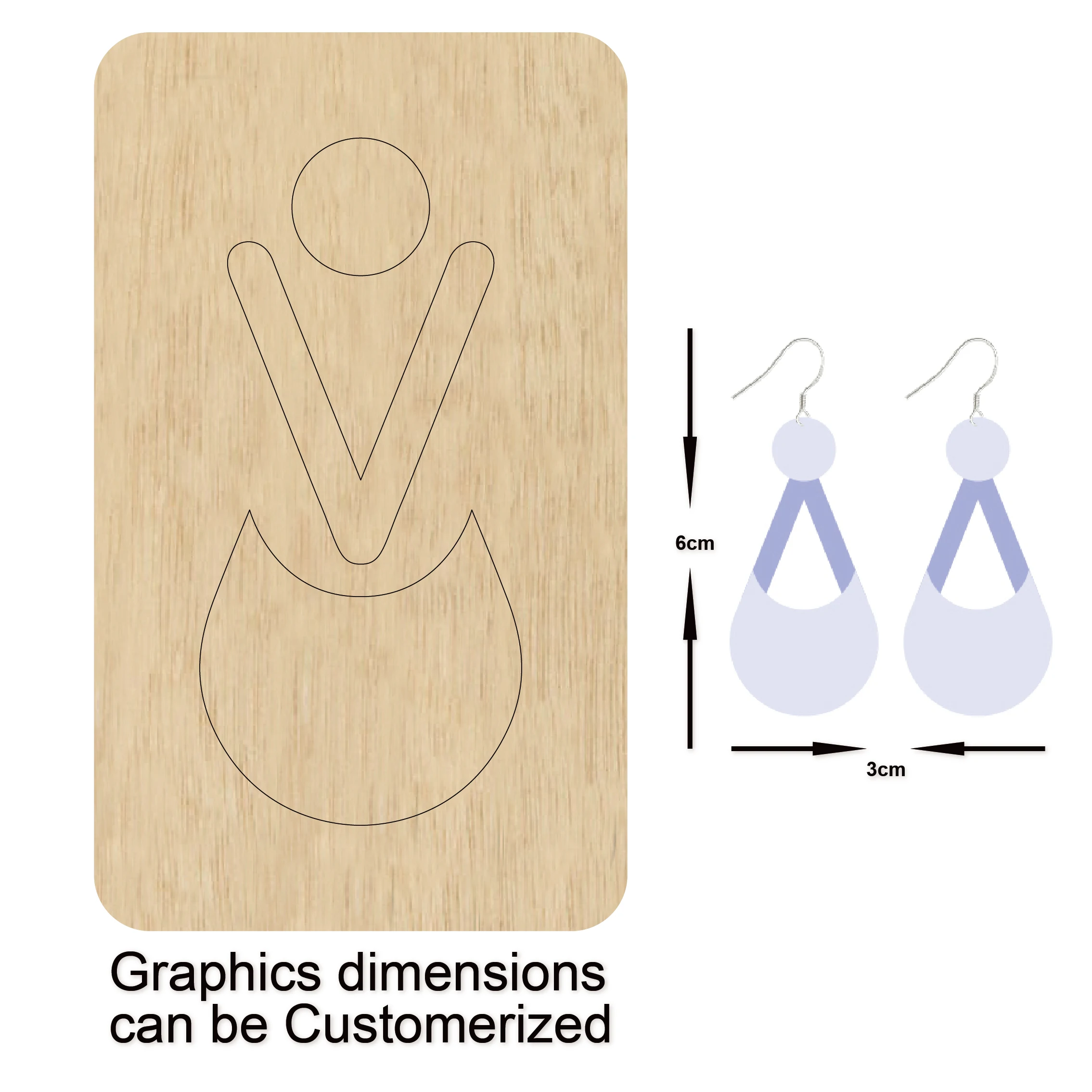 

Dangle earrings wooden dies Steel Die new wooden mould cutting dies for scrapbooking