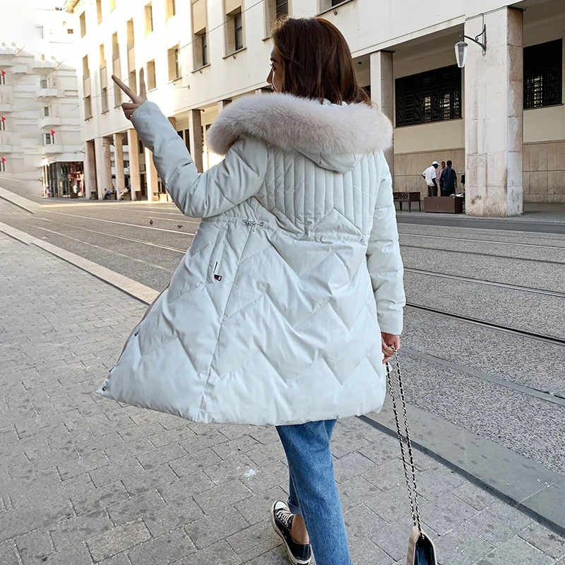 

Winter Loose Coat Woman Easy Down Cotton Cotton-padded Clothes Long Fund Cotton-padded Jacket 2019 Back Season Special Selling