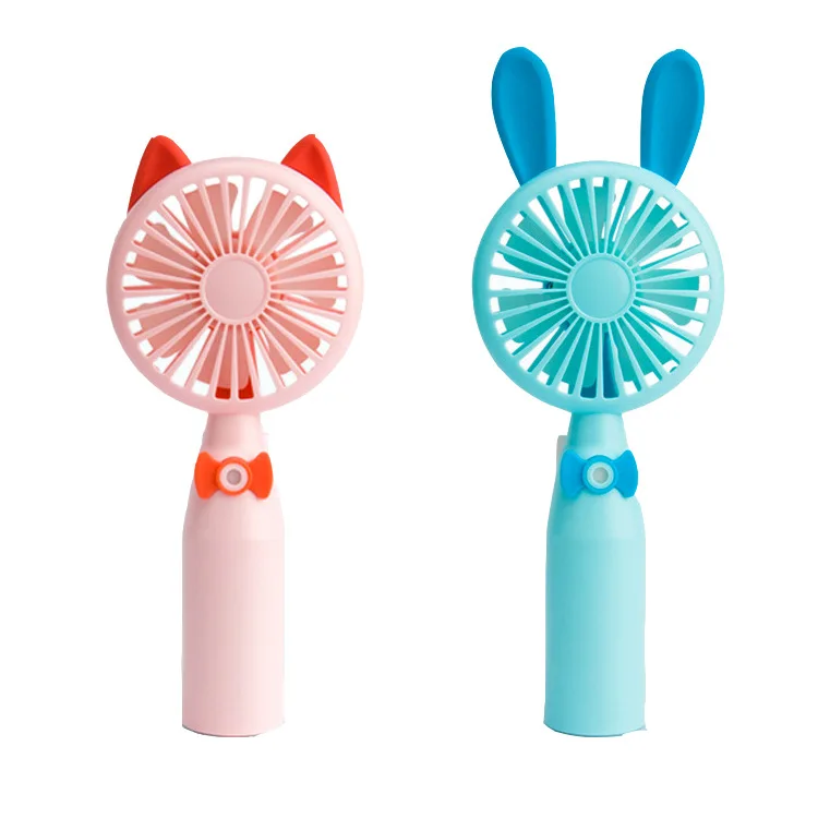 

Summer Mini USB Small Handheld Fan Adorable Cat Adorable Rabbit Mini Portable Humidification Spray Mesh Enclosure Charging Small