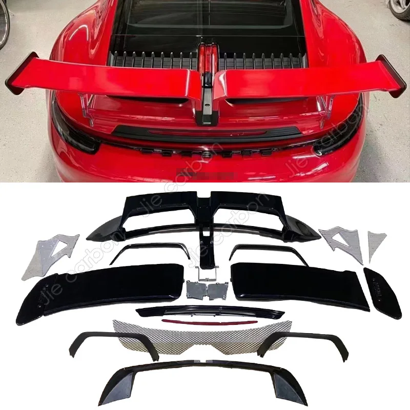 

Хвостовой плавник из углеродного волокна подходит для кузова в стиле Porsche 991992gt, спойлер, моделирование автомобиля