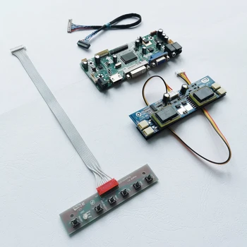 

For LM171W01-B3C1/B3C2 VGA+HDMI+DVI 17.1" 1280*768 LCD panel keyboard 4CCFL LVDS 20Pin M.NT68676 screen controller board DIY kit