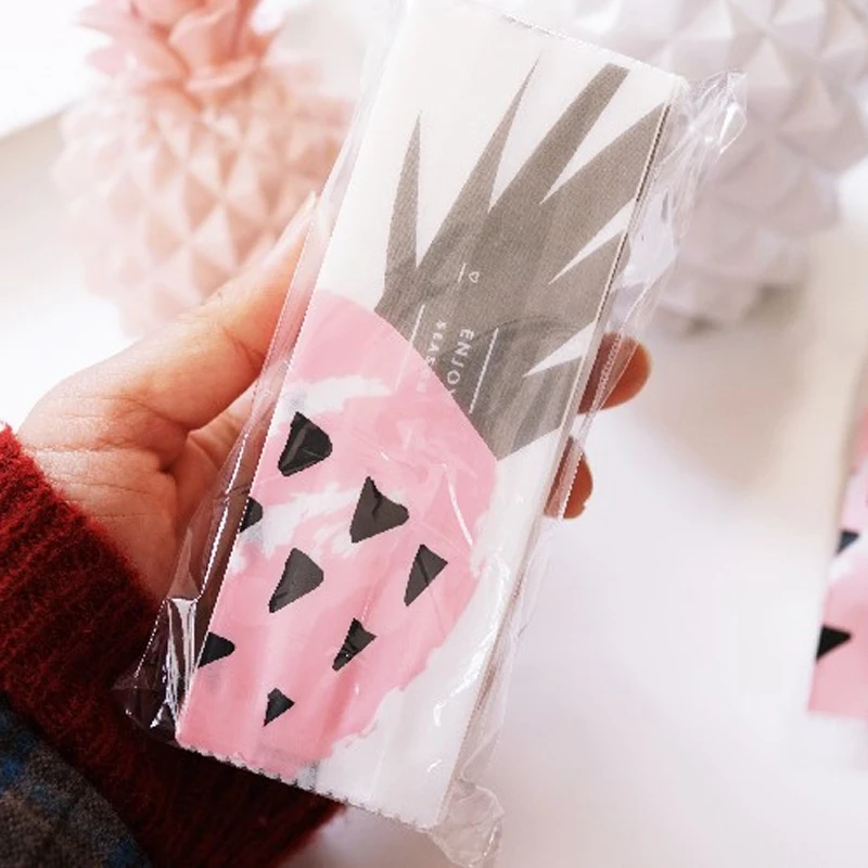 5 шт. розовый ананас коробка подарочные пакеты коробка свадебный шоколад конфеты коробка торт бумажная Упаковочная Коробка прямоугольная коробка для печенья