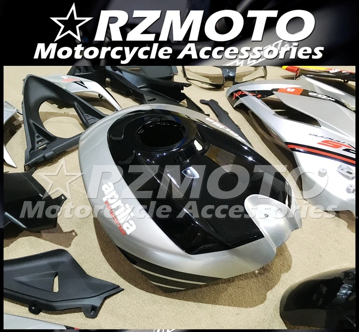 Инъекций ABS Полный обтекатели Наборы подходит для Aprilia RS125 2006 2007 2008 2009 2010 2011 06 07 08 09 10 11 боди набор серебряных