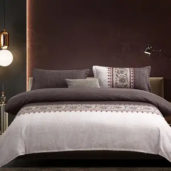 

Simple Elegant comforter bedding set 3/4pcs Bed linen bed set duvet cover set Bedspreads Quilt Cover + Pillow case + bed sheets
