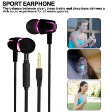 Наушники для мобильного телефона супер бас микрофон в ухо гарнитура 3,5 мм для iphone/xiaomi