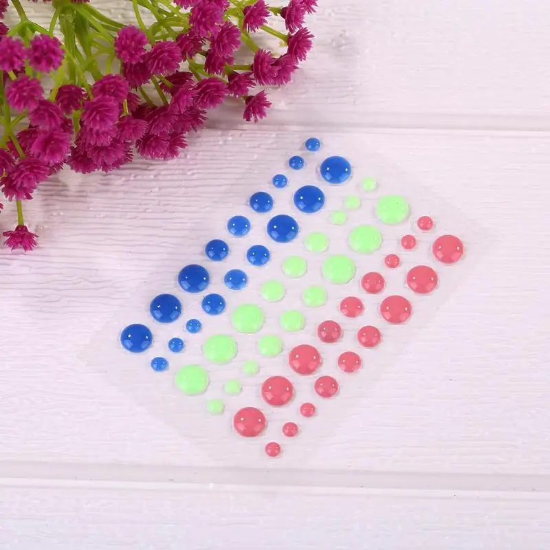 

DIY Scrapbook Enamel Stickers Resin Assorted Dot Self-adhesive Photo Album Decor Applicable Clipbook Manual DIY Album