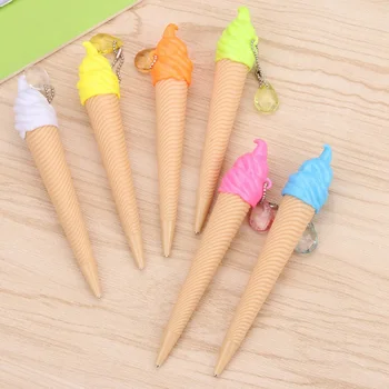 

Ice Cream Mechanical Automatic Pencil Colour Refill Student Prizes Kawaii Pendant Pencil School Supplies Creative Stationery