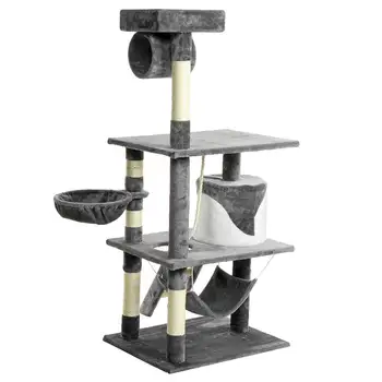 

Speedy Pet Multifunctional Chair Creative Cube House with Scratching Removable Pad Cushions Pet Activity Cat Tree