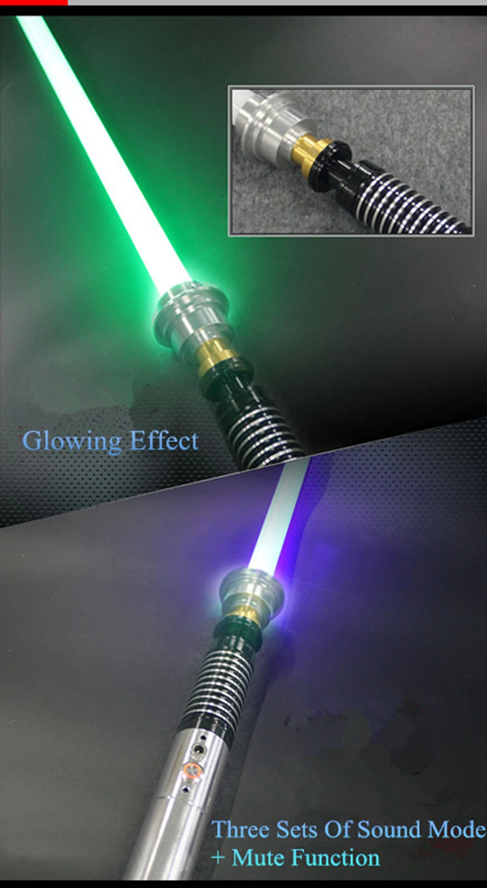 New Sound Luke Star Black Series Skywalker Lightsaber Jedi Blue Vader Sword Five Of Special Gift Third Generat 110cm Christmas (6)