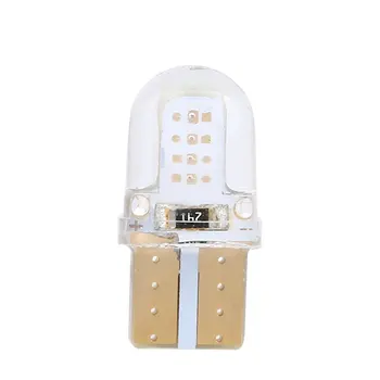 

10pcs T10 Led Car Interior Light Cob Silicone Auto Signal Lamp Side Wedge Parking Bulb
