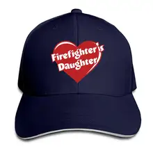 Бейсболка унисекс с изображением сердца для дочери пожарного Классическая Регулируемая Кепка на липучке