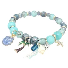 W001 BIGBING, ювелирное изделие, модное богемное очарование, Морской стиль, женский браслет, натуральный камень, бисерный браслет, модное ювелирное изделие