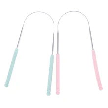 Нержавеющая сталь Стоматологическая гигиена полости рта средство по уходу за язычок скребок очиститель свежее дыхание чистки покрытый язык Зубная щётка