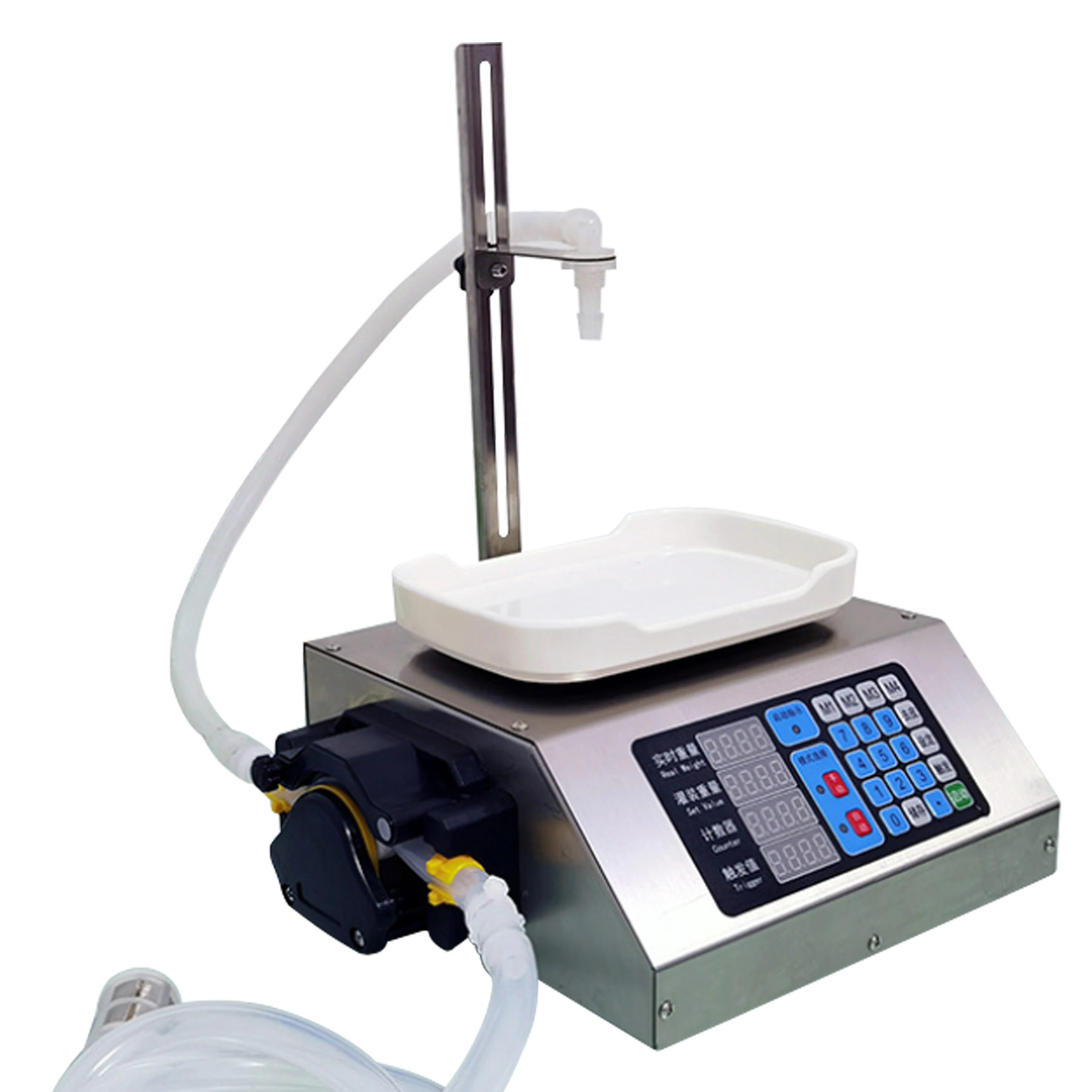 CSY-3500 small weighing type automatic quantitative adding liquid glue CNC dispensing can filling machine 4