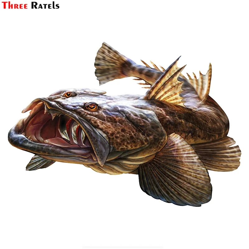 Three Ratels FTC-888 #18 см x 12 7 Savage Flathead большая индивидуальность животное рыба ПВХ