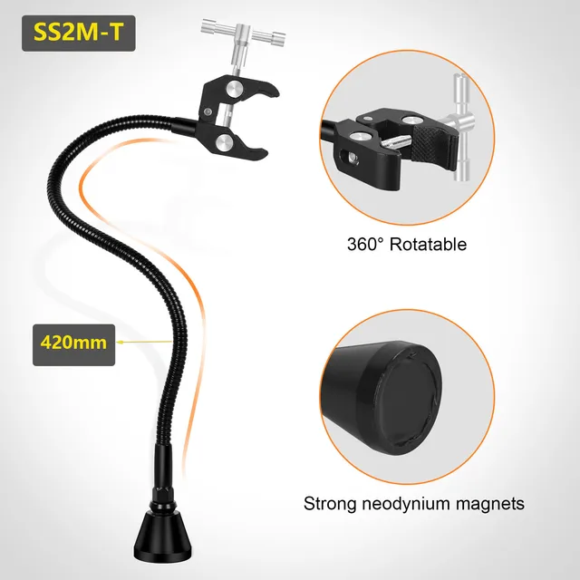 NEWACALOX  Multifunctional Hot Air Gun Frame with Third Helping Hand for 878D 858 Soldering Station Repair Welding BGA PCB Chips SS2M-T