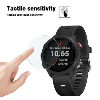 

Clear Tempered Glass Screen Protector Film for Garmin Forerunner 245/245M Watch Ultra-High Definition Sensitivity Comfortable